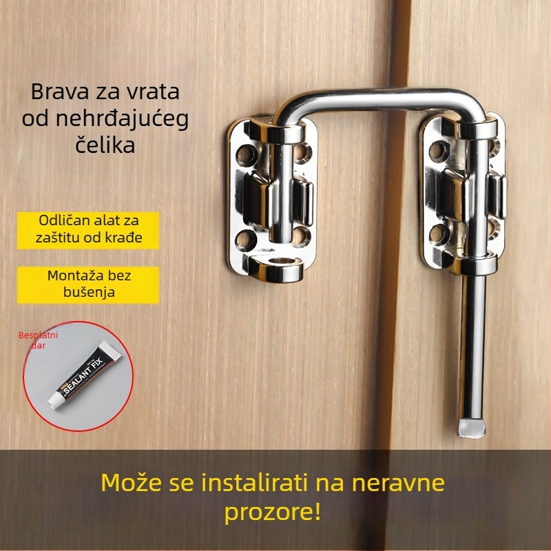 Teški kutni zaptivač za vrata, bez bušenja, 180°, nehrđajući čelik 316, model 1235, završna obrada: zrcalno brušena elektroplatirana prevleka