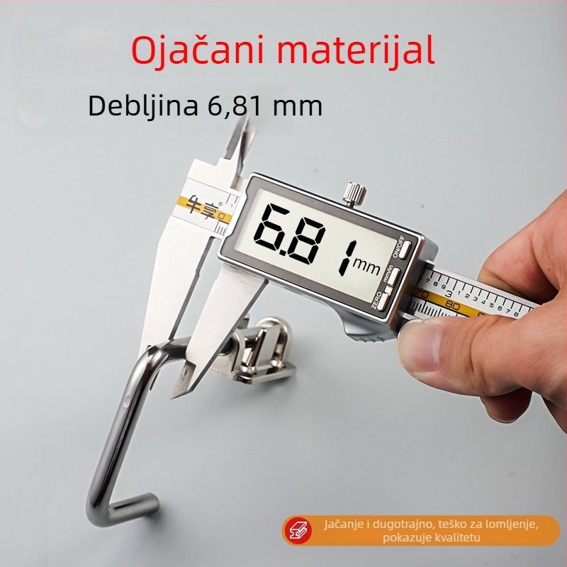 Teški kutni zaptivač za vrata, bez bušenja, 180°, nehrđajući čelik 316, model 1235, završna obrada: zrcalno brušena elektroplatirana prevleka