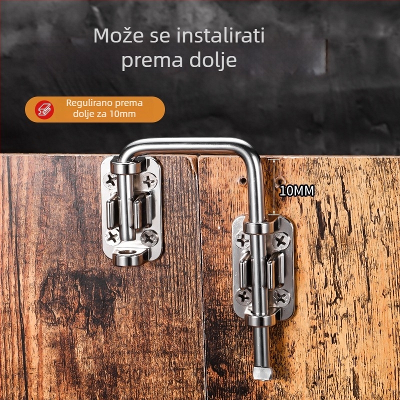 Teški kutni zaptivač za vrata, bez bušenja, 180°, nehrđajući čelik 316, model 1235, završna obrada: zrcalno brušena elektroplatirana prevleka