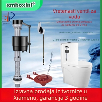 Toaletni ulazni ventil s reguliranim igličnim ventilom, PVC+POM, XMBOXINI, donji ulaz