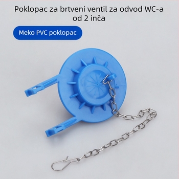 Poklop za WC od PVC-a s lancem za vješanje, brtvni prsten i vodonepropusni zatvarač