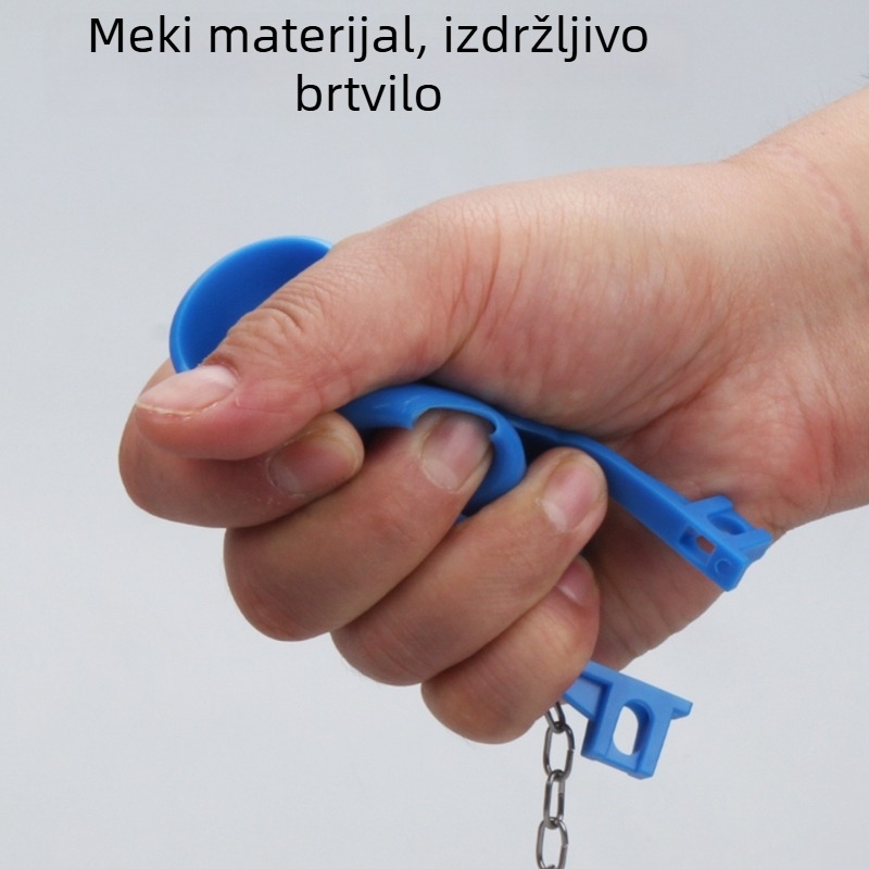 Poklop za WC od PVC-a s lancem za vješanje, brtvni prsten i vodonepropusni zatvarač