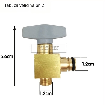 Zidni ventil za dopunu vode za bojler s prekidačem i gumbom, automatski pogon, kompatibilan s Viessmann, pogodan za 51–100 m²