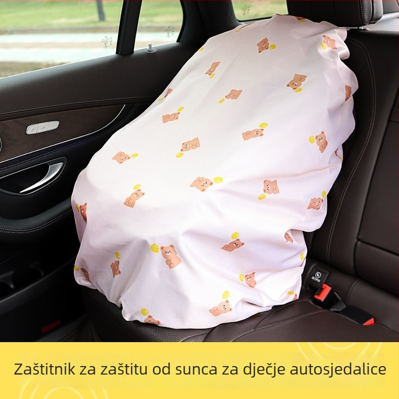 Navlaka za dječju autosjedalicu od poliester tafta — zaštita od sunca i prašine, model SN959, mogućnost otiska loga