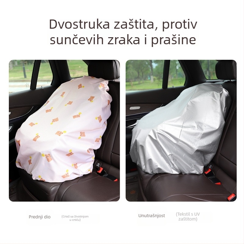 Navlaka za dječju autosjedalicu od poliester tafta — zaštita od sunca i prašine, model SN959, mogućnost otiska loga