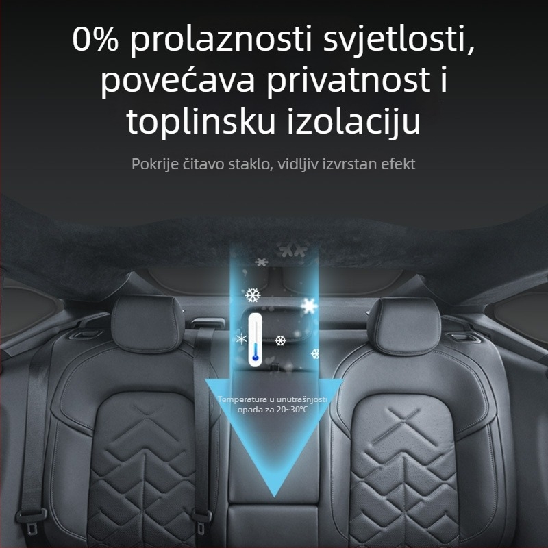 Auto sjenila za prozore Nio ES8, Oxford tkanina, debela neprozirna, viseći dizajn, trajanje 3-5 godina