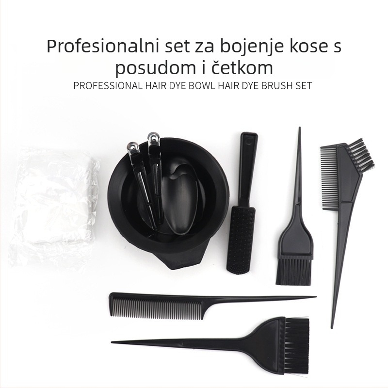 HUAXIN set za bojanje kose, drvo breskve, porijeklo Guangzhou, 11-dijelni set, ovlaštena privatna marka