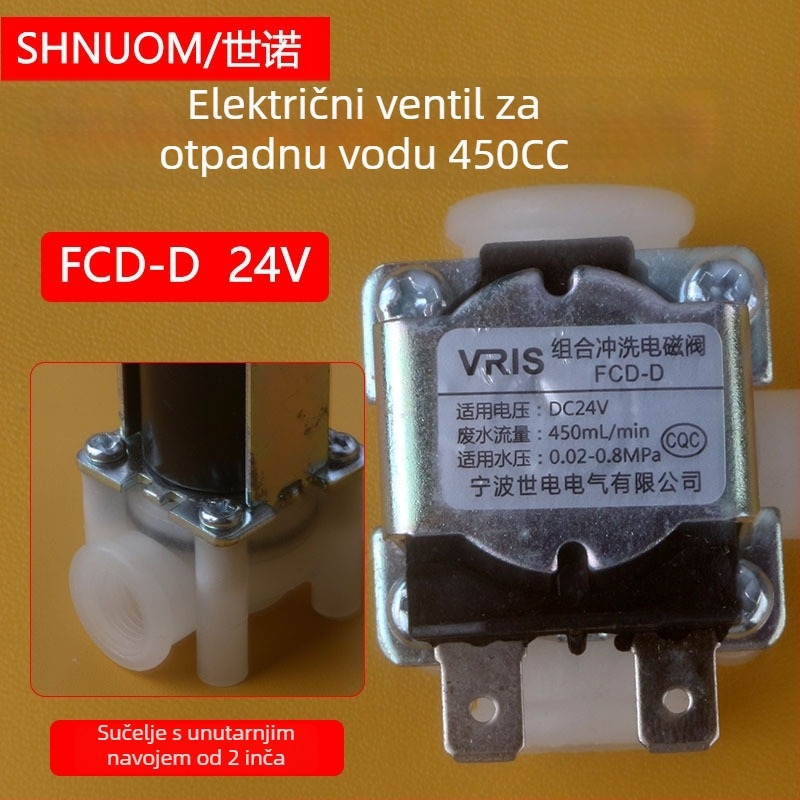 Ventil za pročišćivač vode Shnuom/Shino 4a1, 450cc, univerzalni ispirni ventil FCD-D za koncentriranu vodu i otpadnu vodu
