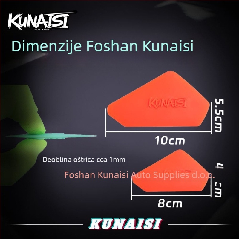 Alat za postavljanje automobijskog filma — skraper za brtvljenje rubova i detaljno završavanje filma (Materijal: Plastika; Vrsta: Skraper; Prilagodba: Da; Ovlaštena privatna marka: Da; Marka: Coolness)