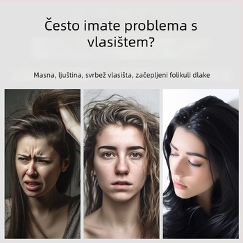 Češalj za uklanjanje masnih naslaga sa vlasišta – masažni češalj, plastičan (Materijal: Plastika)