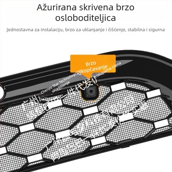 Dekorativni trak za središnju mrežu prednje rešetke za ZhiJi LS9, s integriranom zavarivanom mrežom protiv insekata