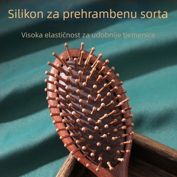 Četka za masažu s zračnim jastukom od sandalovine, dug oblik, branda Shang Qing Yun