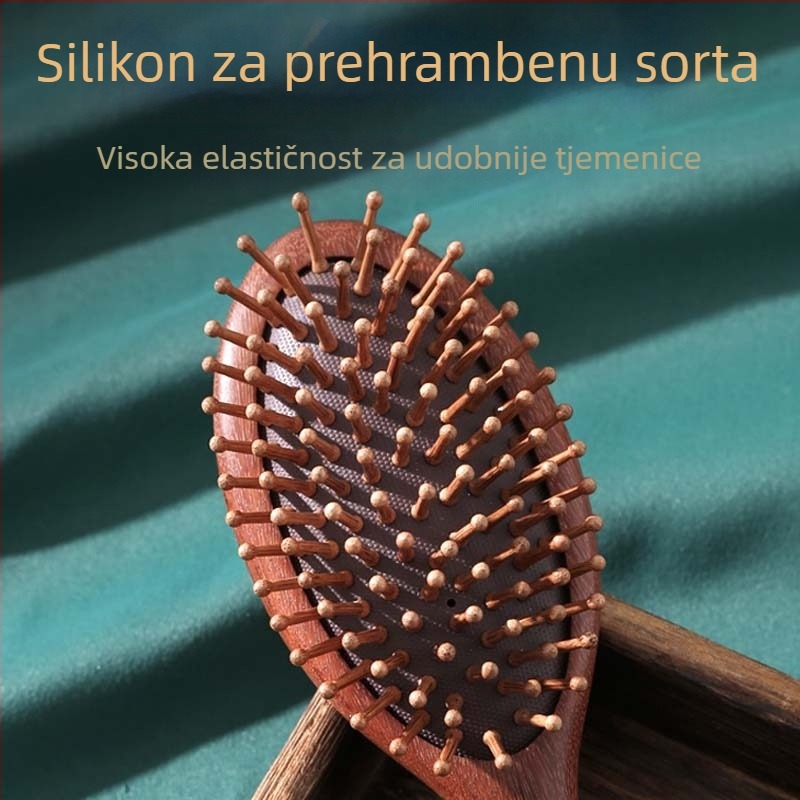 Četka za masažu s zračnim jastukom od sandalovine, dug oblik, branda Shang Qing Yun