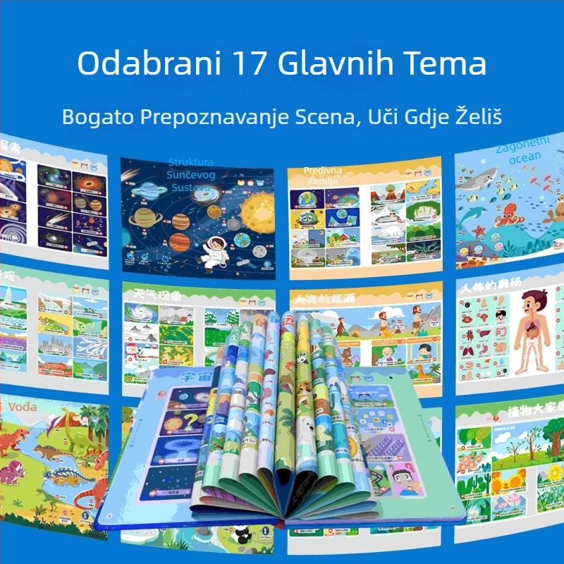 Pametna pero za točkasto čitanje za djecu – interaktivna edukativna audio-knjiga, prepoznavanje govora, punjiva, emocionalna interakcija, za uzrast 4–6 godina