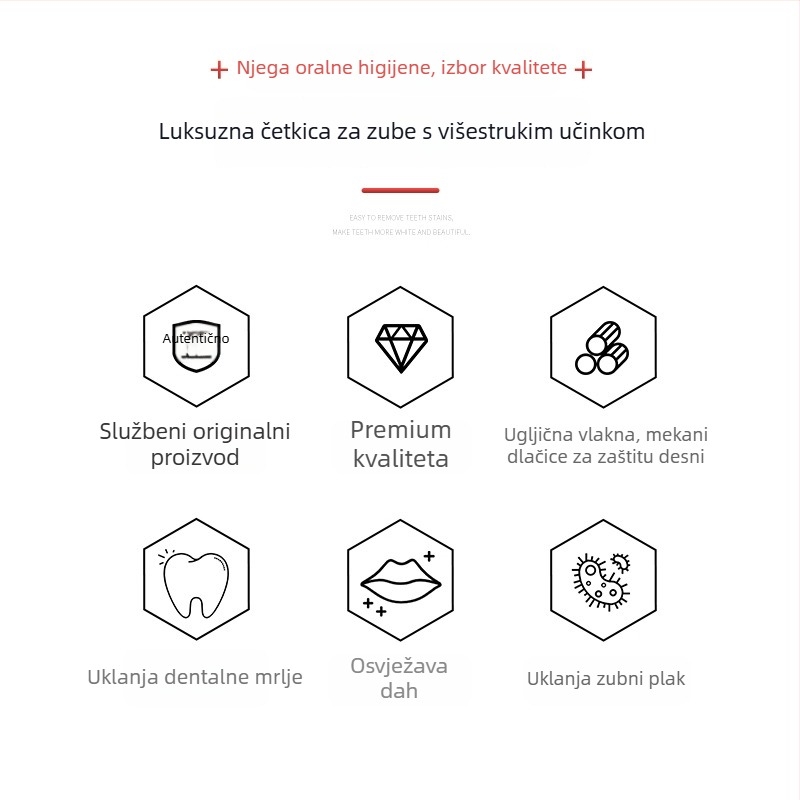 SQ109 jednokratna četkica za zube za odrasle s mekanim vlaknima, brend Pseudo-ginseng, 300 komada po kartici