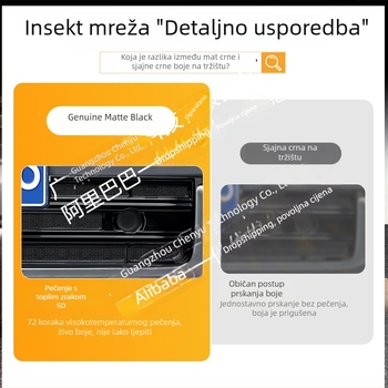 ABS dekorativna traka za prednju rešetku Haval H9 s mrežom protiv insekata