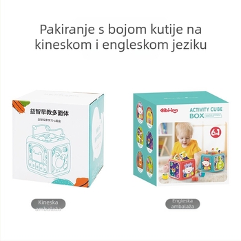 Hexaedronska dječja edukativna igračka – bubanj za udaranje rukom, glazba i učenje (baterijsko napajanje, plastična konstrukcija, uzrast 4–6 godina)