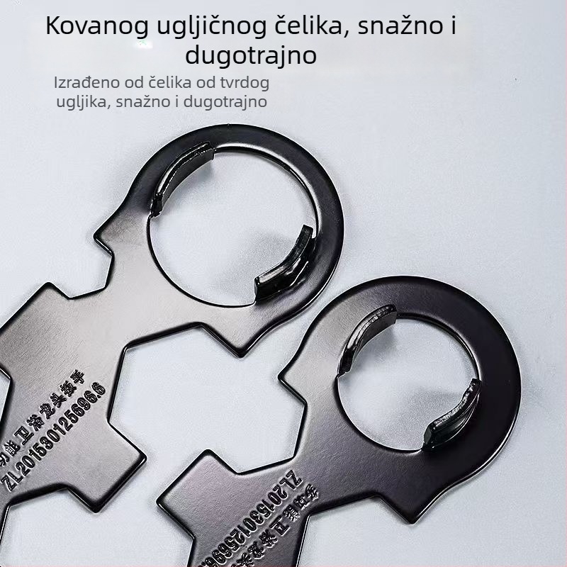 Posebni ključ za jezgro aeratora slavine, za ugradnju i demontažu miješača, tuš, karbonska čelika, Sheng nan