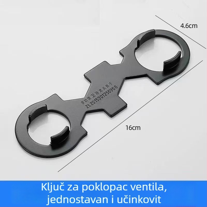 Posebni ključ za jezgro aeratora slavine, za ugradnju i demontažu miješača, tuš, karbonska čelika, Sheng nan