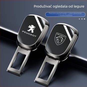 Univerzalna auto sigurnosna kopča, cinkova legura, model 3908, prilagodljiva s logotipom