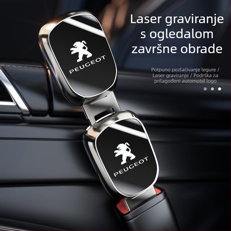 Univerzalna auto sigurnosna kopča, cinkova legura, model 3908, prilagodljiva s logotipom