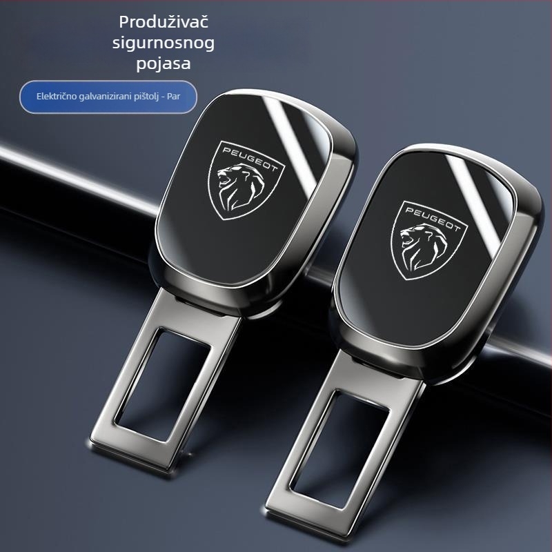 Univerzalna auto sigurnosna kopča, cinkova legura, model 3908, prilagodljiva s logotipom