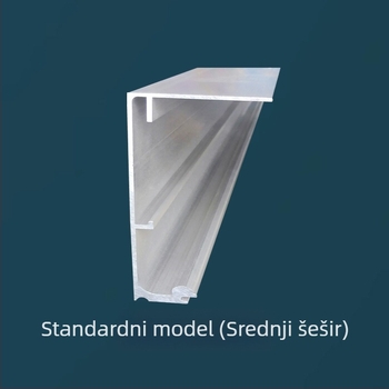 Senzorska automatska vodilica za klizna vrata – aluminijska legura, model 125, oksidirani završetak, marka Epley, moderni minimalistički stil