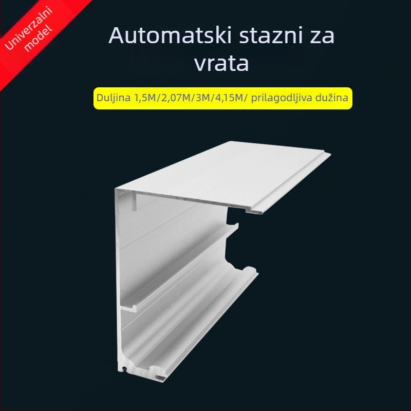 Senzorska automatska vodilica za klizna vrata – aluminijska legura, model 125, oksidirani završetak, marka Epley, moderni minimalistički stil