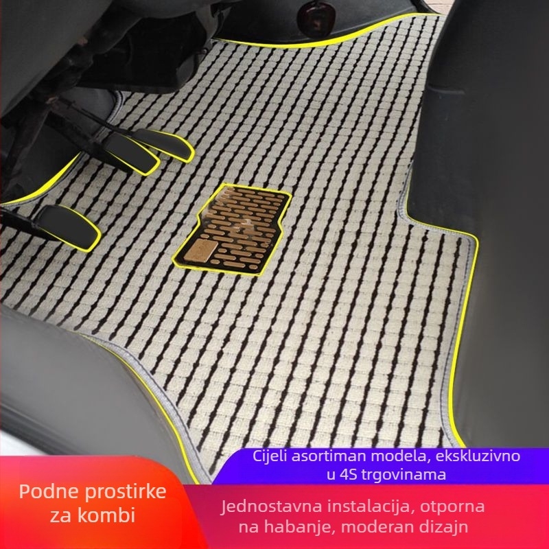 Podne prostirke za kombi vozilo, 2. generacija, PVC materijal, debljina 20 mm, težina 10 kg, kompatibilno s Audi A6L