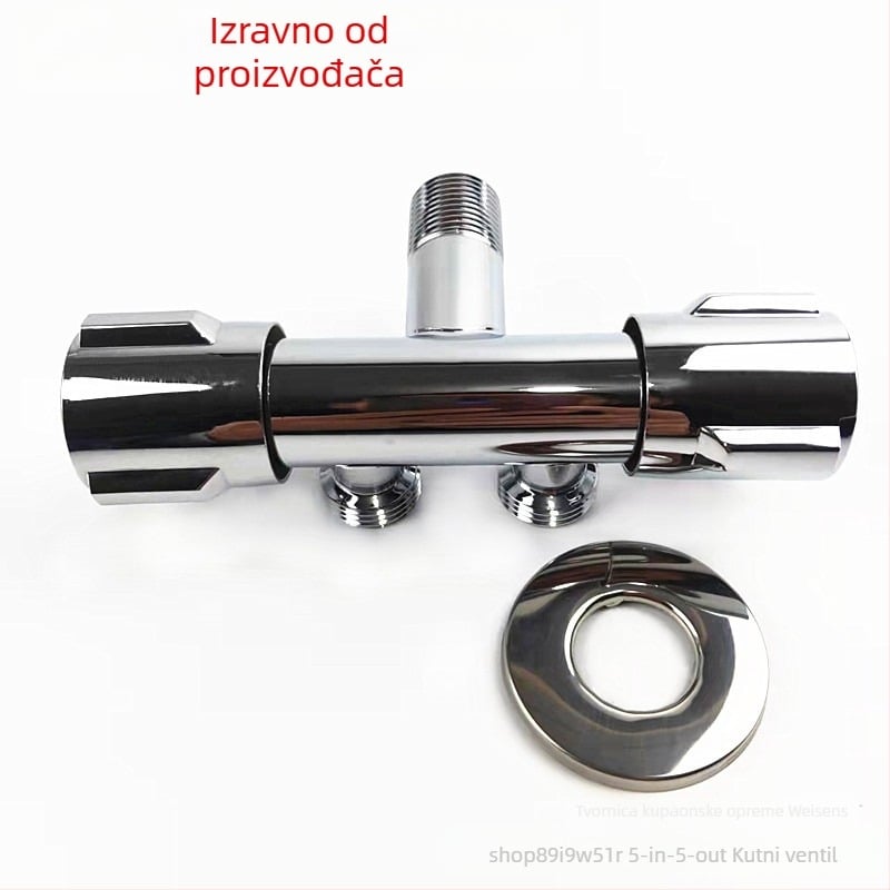 Zidni kutni ventil od nehrđajućeg čelika za WC bojler, model WSS-4036, promjer otvora 15 mm, radni tlak 1.0.