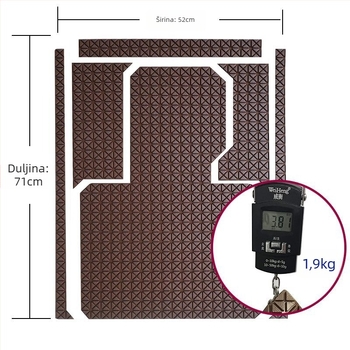 Univerzalna podna prostirka za automobil, latex, debljina 20 mm, težina 2 kg