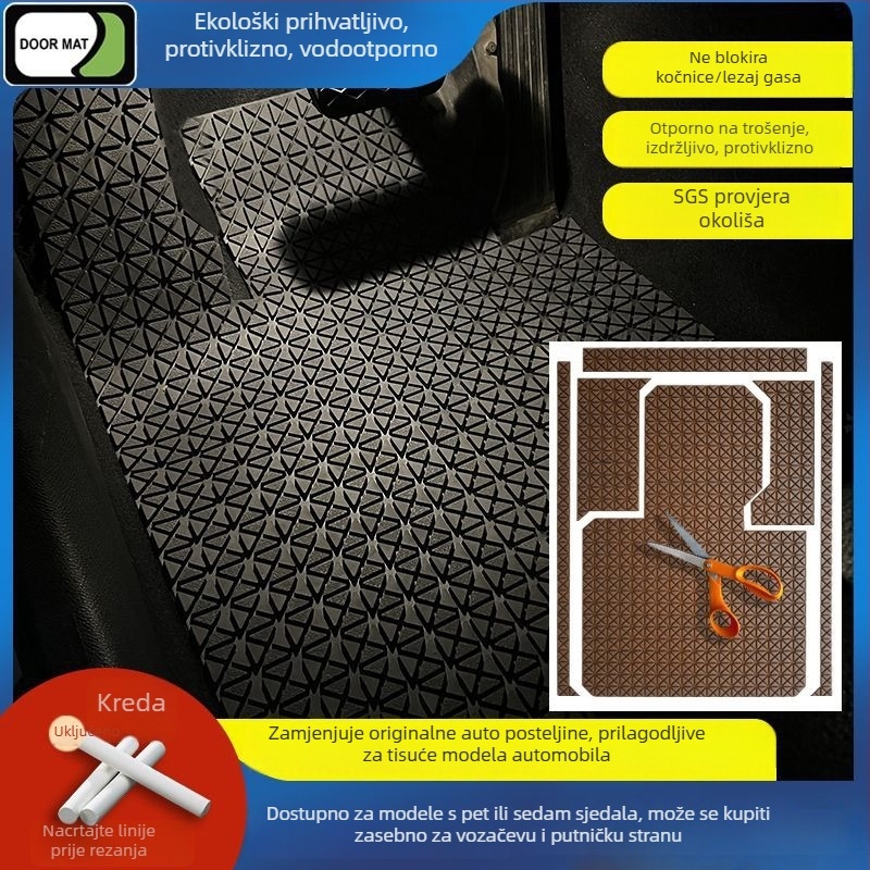 Univerzalna podna prostirka za automobil, latex, debljina 20 mm, težina 2 kg