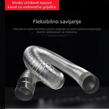 Teleskopska aluminijska cijev za ispušni kanal plinskog bojlera