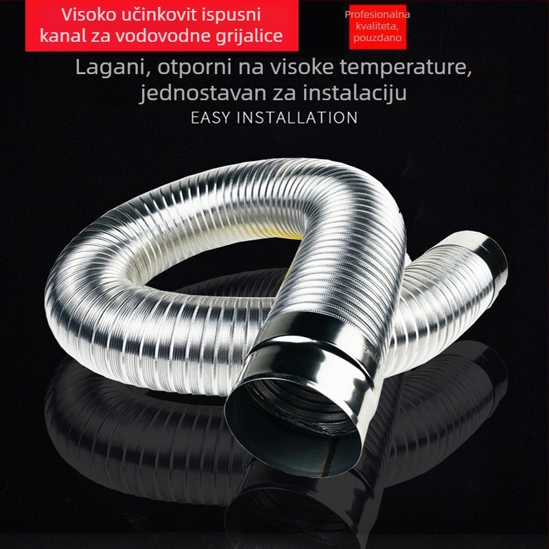 Teleskopska aluminijska cijev za ispušni kanal plinskog bojlera