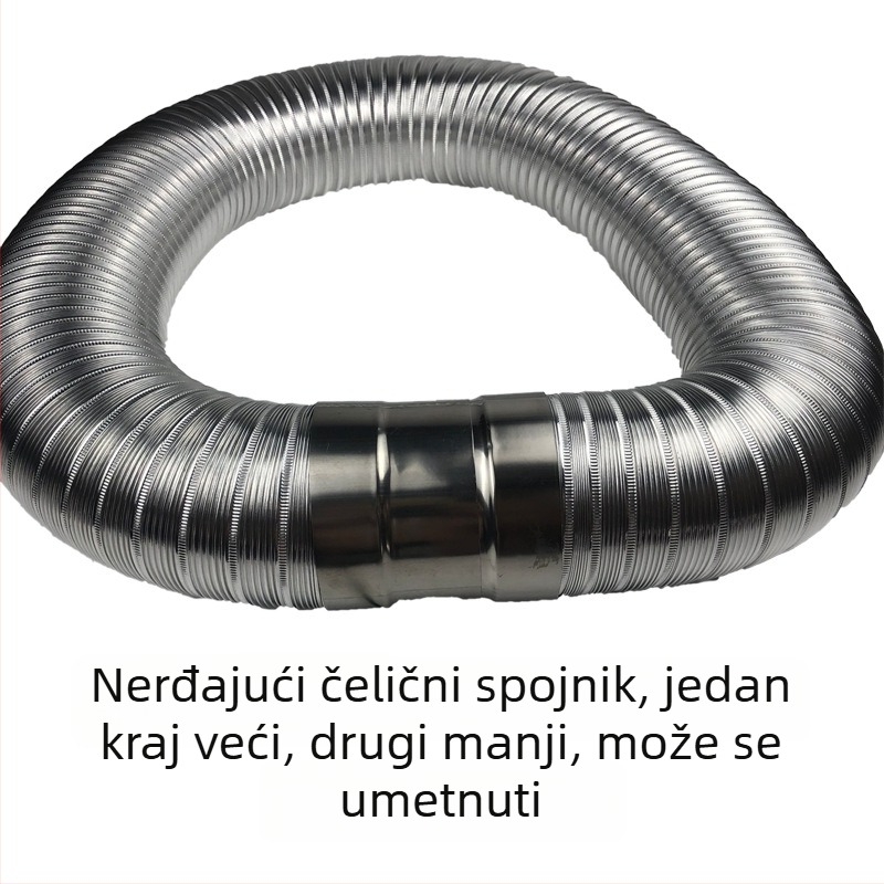 Teleskopska aluminijska cijev za ispušni kanal plinskog bojlera