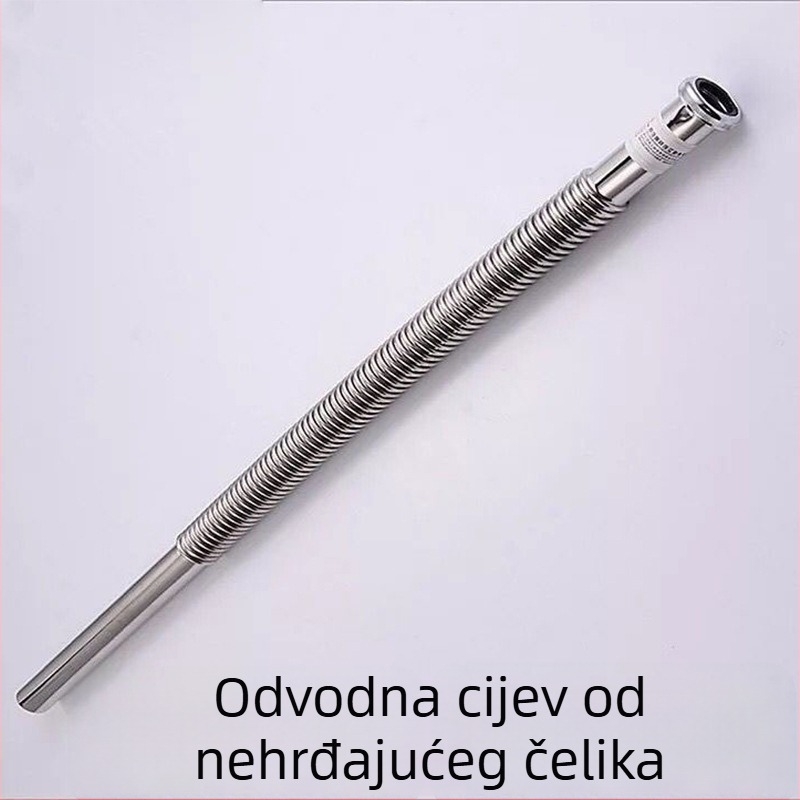 Nerđajući čelični kovitljivi odvodni vod za sudoper, univerzalni spoj, fleksibilan, moderni minimalistički stil, nazivni tlak 0,05–10 MPa, Wolf Kiss