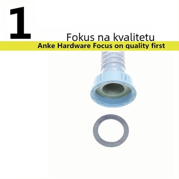 Dvostrano spojno crijevo za sudoper, PVC, za dvostruku sudoperu