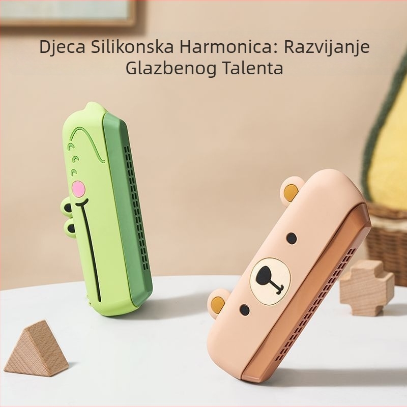 Dječja harmonika – netoksična plastična igračka za bebe početnike, uzrast 0–3 godina