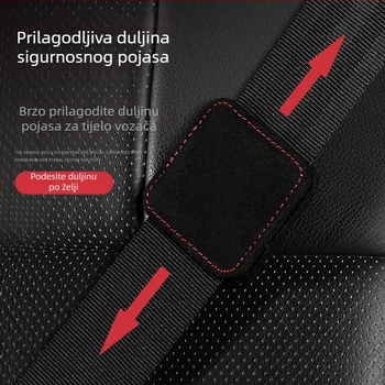 Proširivač sigurnosnog pojasa za automobil od velura, model F0SD1, marka YJ; ispisano logo; licencirana privatna etiketa; porijeklo Guangzhou