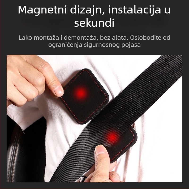 Proširivač sigurnosnog pojasa za automobil od velura, model F0SD1, marka YJ; ispisano logo; licencirana privatna etiketa; porijeklo Guangzhou