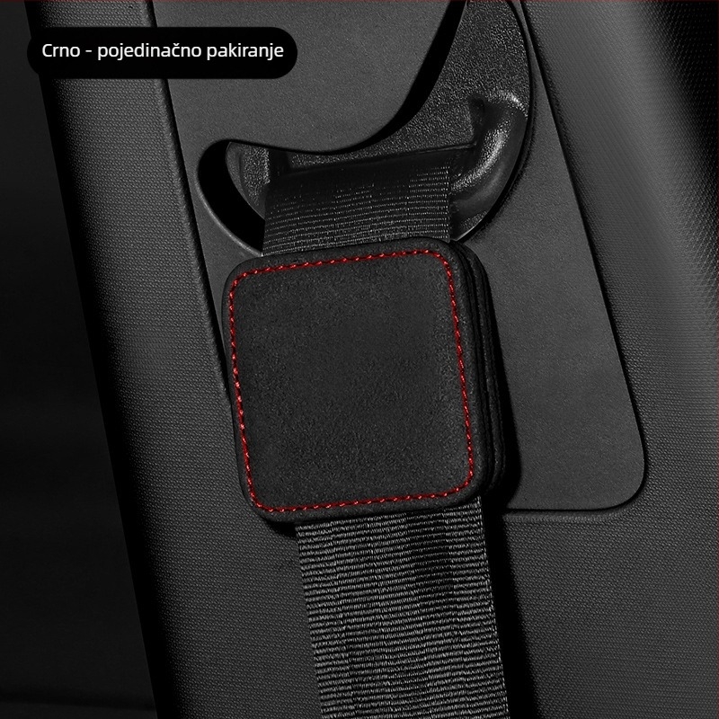 Proširivač sigurnosnog pojasa za automobil od velura, model F0SD1, marka YJ; ispisano logo; licencirana privatna etiketa; porijeklo Guangzhou