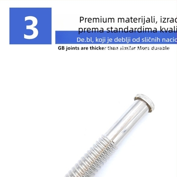 Nerđajući čelik valovito odvodno crijevo za umivaonik — moderan stil