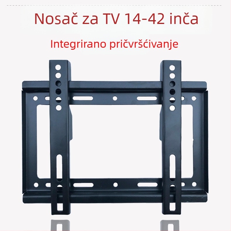 Univerzalni zidni nosač za LCD TV 14–42 inča, integrirani fiksni držač