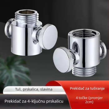 Tuš zatvarački ventil s univerzalnim 4-pinskim konektorom, ABS kućište, brenda Jinhong, mogućnost prilagodbe obrade