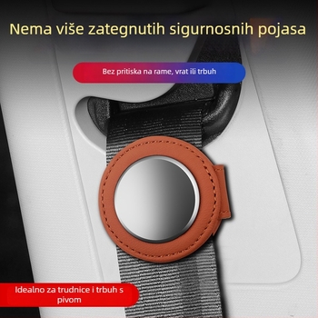 Auto pojas klips i limiter napetosti, od mikrovlaknast kože i cinkovog legura, model 319-6, universalna kompatibilnost, mogućnost tiskanja logotipa