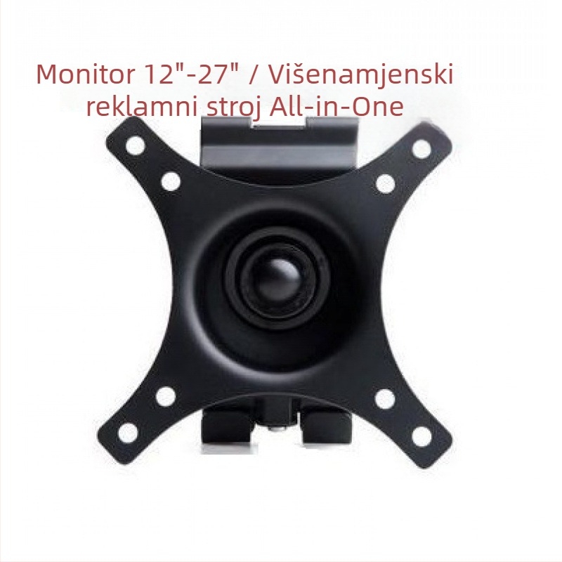Zidni držač za računalo monitor, podesivi metalni nosač, nosivost do 5 kg, za montažu na zid