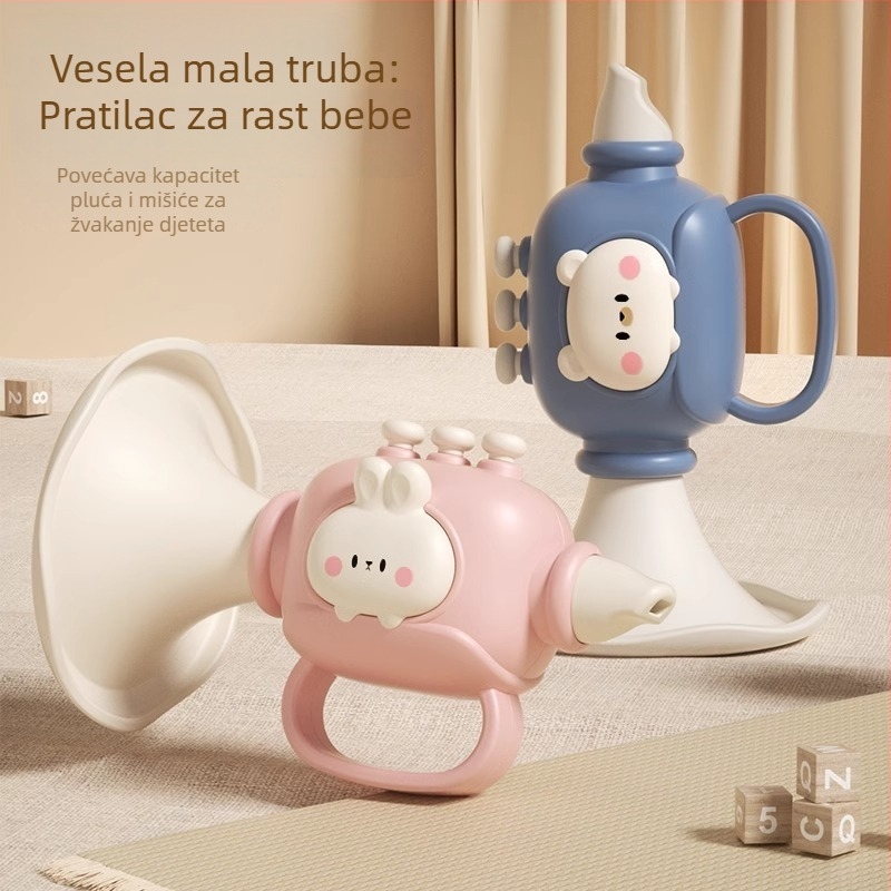 Igrački puhački muzički instrument s ugrađenim zvučnikom, harmonikom i zviždalicom za djecu 4-6 godina — Equation Toys