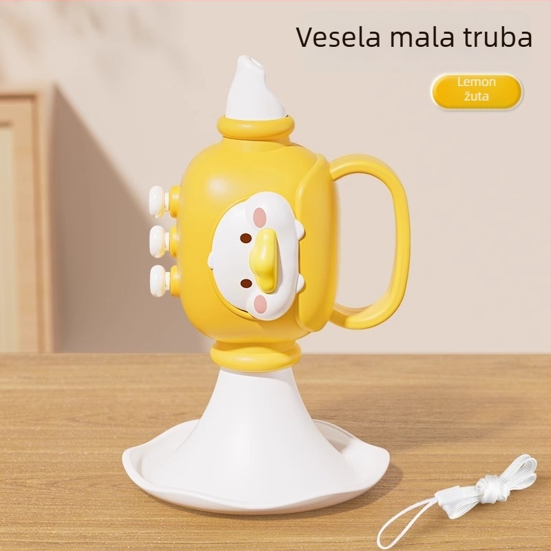 Igrački puhački muzički instrument s ugrađenim zvučnikom, harmonikom i zviždalicom za djecu 4-6 godina — Equation Toys