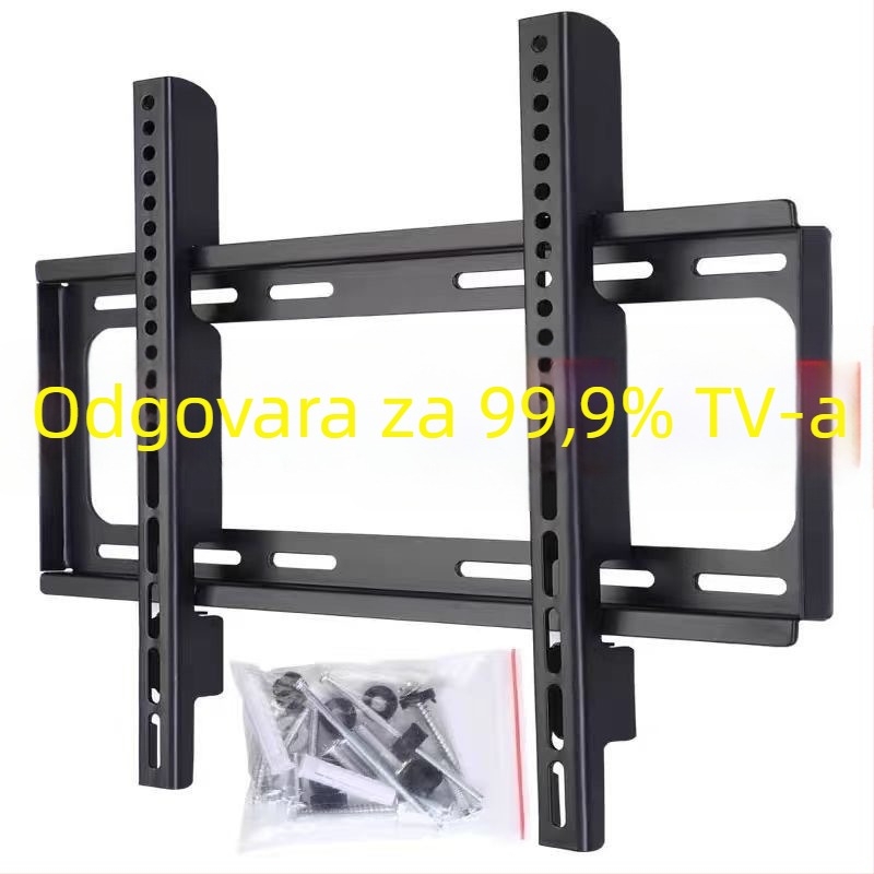 Univerzalni zidni nosač za televizor 26-65 inča, ojačani integrirani dizajn, razmak rupa za montažu 40 cm, zidni nosač za LCD monitor