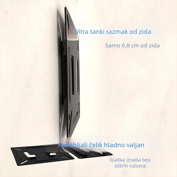 Zidni nosač za monitor 10–27 inča, LCD TV i digitalni okvir, univerzalni nosač, ultra-tanka udaljenost od zida